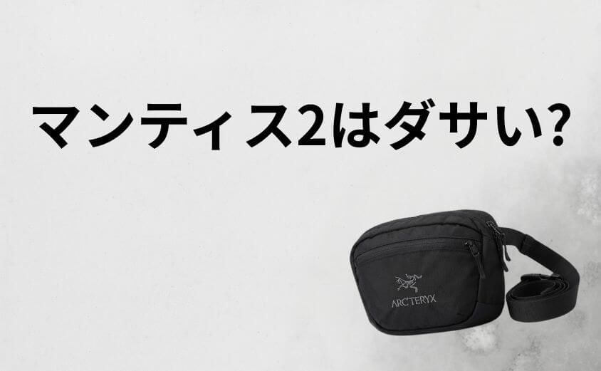 「マンティス2はダサい」と言われる唯一の理由