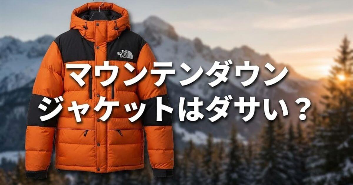 マウンテンダウンジャケット ダサい