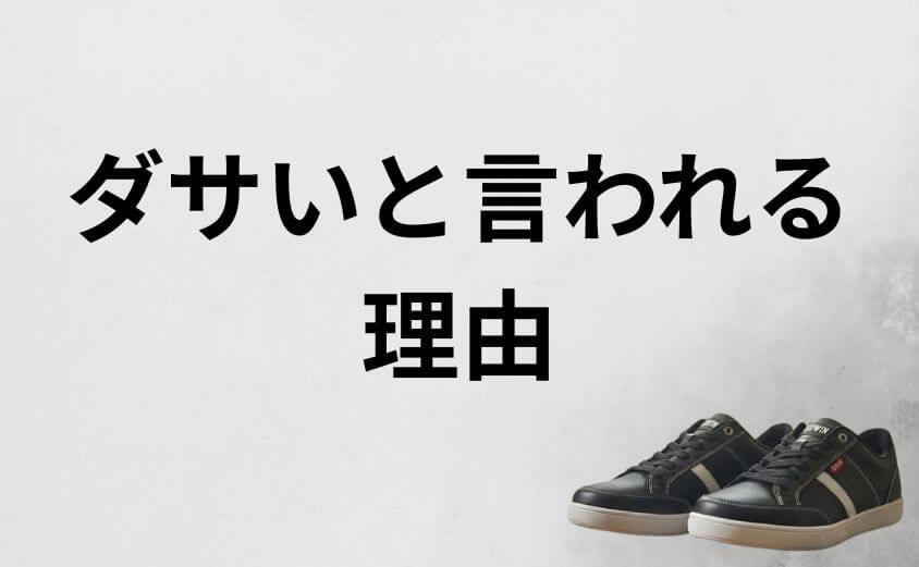 なぜ「エドウィンの靴はダサい」と言われがちなのか？噂の正体