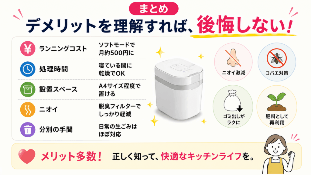 【まとめ】パリパリキューのデメリットを理解すれば後悔しない買い物ができる