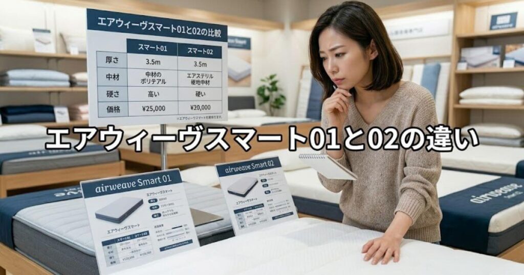 エアウィーヴスマート01 02 違い
