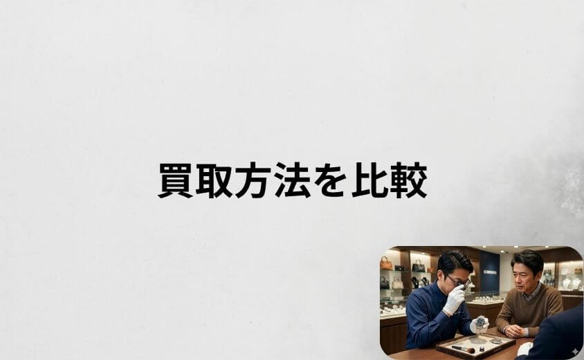 コメ兵の買取方法を比較！店舗・宅配・出張のどれを選ぶ？