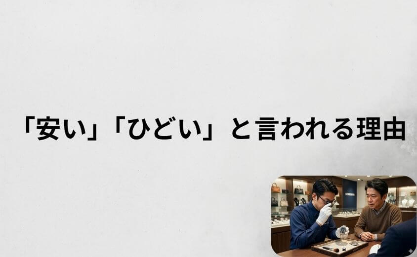 コメ兵の買取で「安い」「ひどい」と言われる3つの理由