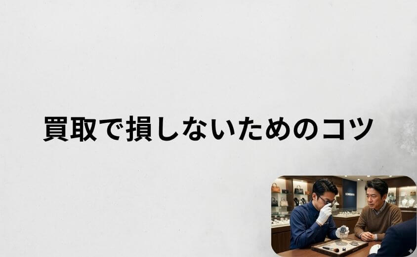 【査定前に必読】コメ兵の買取で損しないための5つのコツ